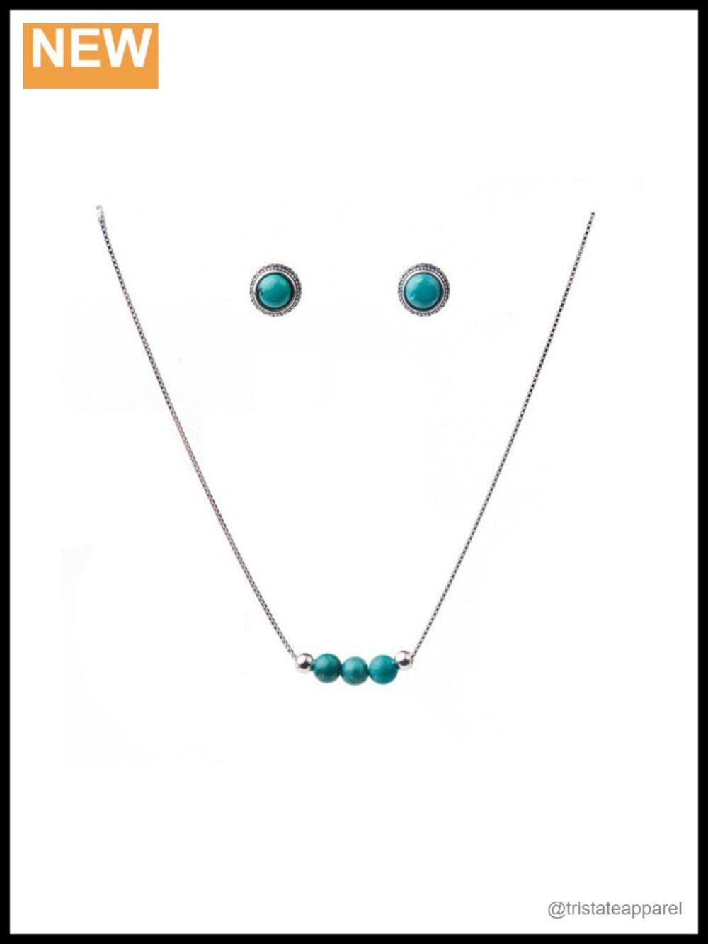 925 Sterling Silver Turquoise Crystal Choker Necklace Adjustable 12-17 Inch